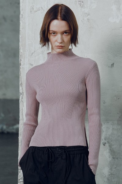 ニット・セーター COVERNAT C LOGO TURTLENECK KNIT UK1095 Covernat Unisex C Logo Turtleneck Knit Black | Turtlenecks