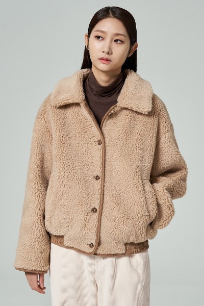 ジャケット・アウター S fur jacket short Women's Shadow Fox Fur Short Jacket