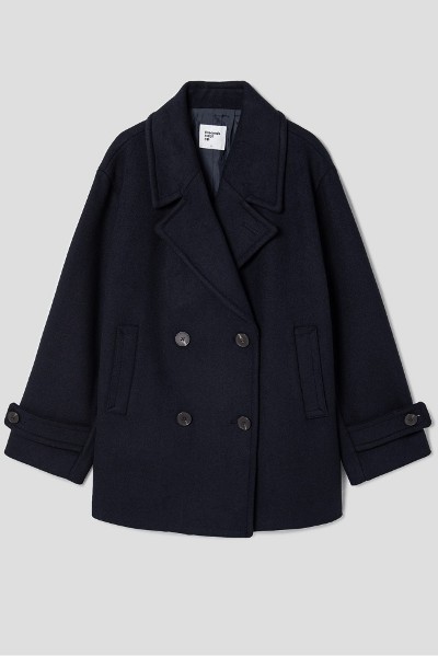 週末限定値下げ~CLANE OVER LINE DOUBLE COAT-NAVY CLANE限定値下げ （週末限定値下げ~CLANE OVER LINE DOUBLE COAT