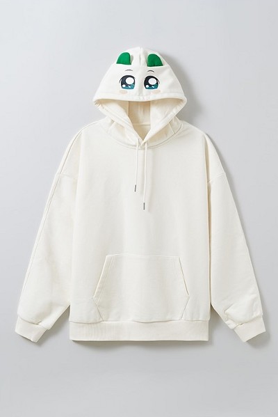 KIRSH Cherry Hoodie Woven Anorak Ivory | Hooded for Women