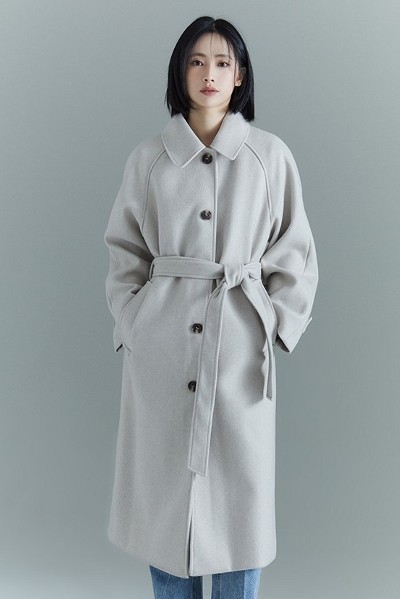 Covernat Unisex Wool Duffle Coat Charcoal | Coats for Women