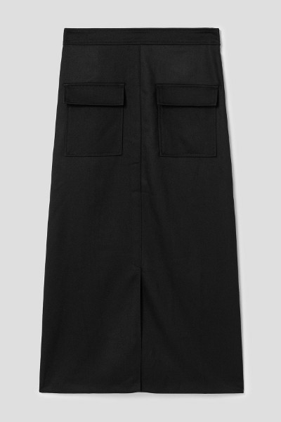 TWEE Marona Ribbon Flare Long Skirt | KOODING