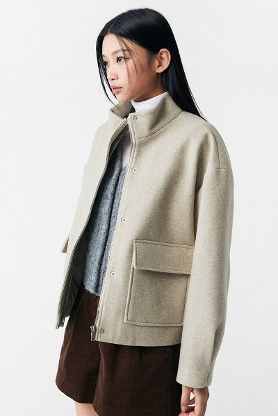 8seconds Gold Button Tweed Jacket Ivory | Jackets for Women