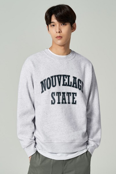 Covernat Unisex Arch Logo Half Zipup Sweatshirt White