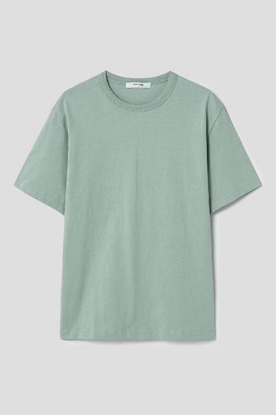 ★SATUR★ All Day Basic Stripe Short Sleeve T-Shirt Mint 8seconds Daily Basic Short Sleeve Tee Shirt Yellow Green