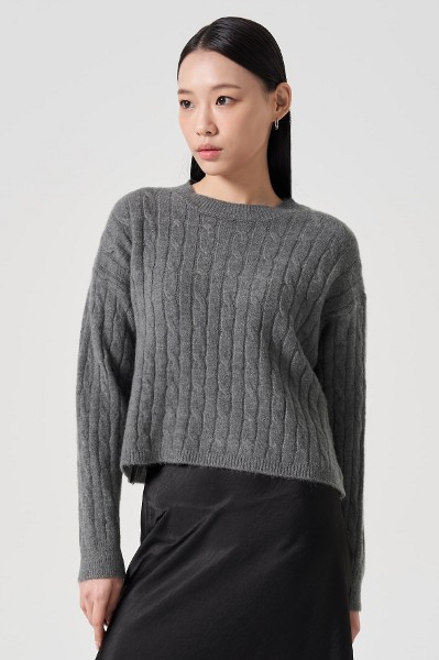 アウターその他 KIRSH Small cherry cable crop knit vest indigo blue KKRFCVT5 SMALL CHERRY CABLE CROP KNIT VEST [INDIGO BLUE] - KIRSH | 60
