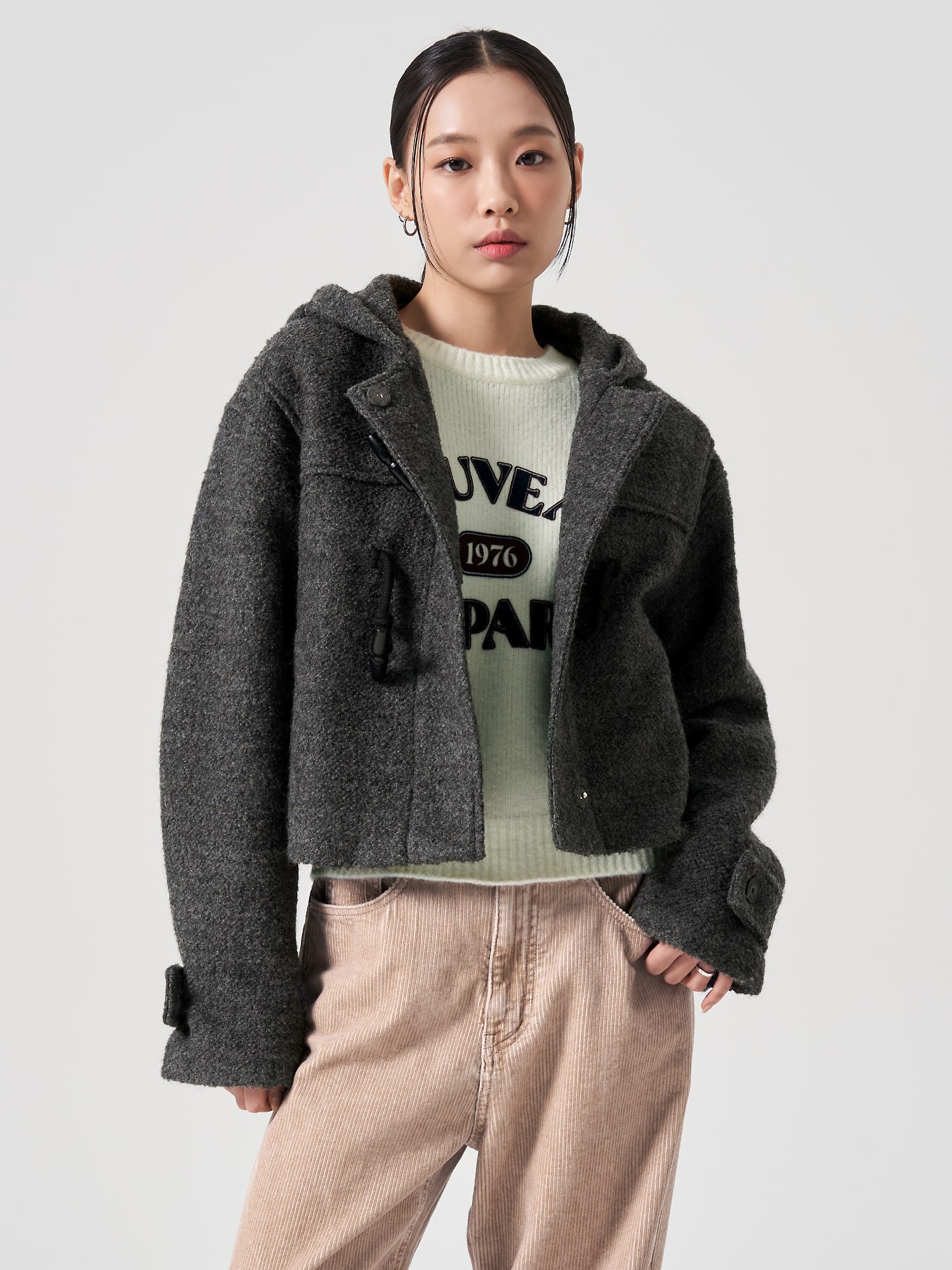 [COVERNAT]★wool duffel coat MUSINSA | COVERNAT Classic Wool Duffle Coat Navy