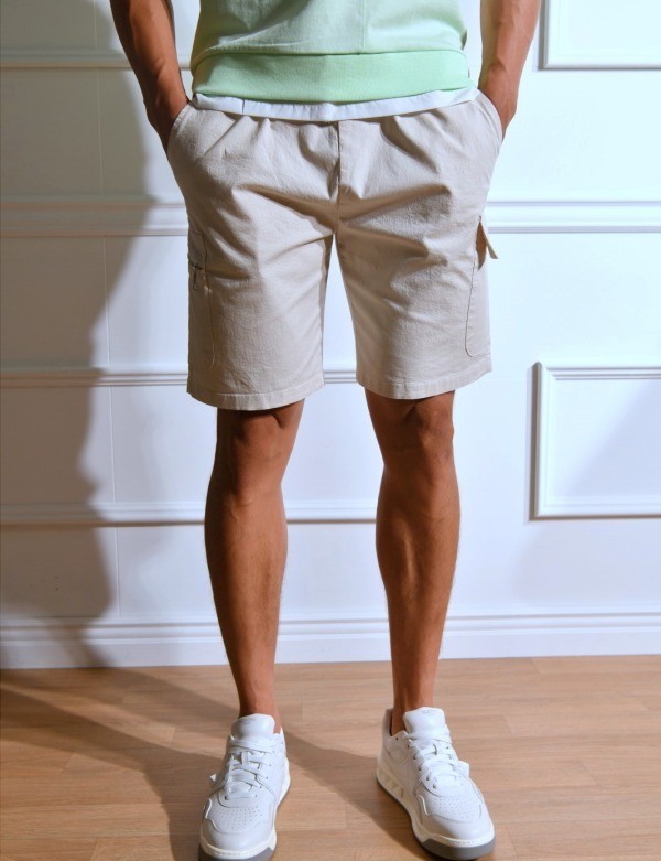 Kodak Apparel Unisex Trip 5 Shorts Khaki | Cargo for Men