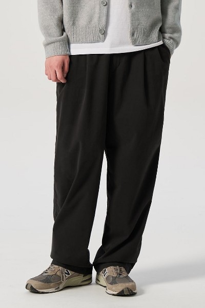 パンツ [8 SECONDS] TWILL WIDE PANTS 8seconds Cotton Twill Wide Pants Ivory | Wide Pants for Men