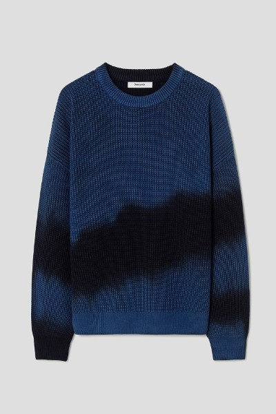 [COVERNAT]★LAMBSWOOL ARCH LOGO CREWNECK KNIT Covernat Unisex Lambs Wool Arch Logo Crew Neck Knit Ivory