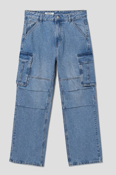 8seconds Essential Wide Fit Denim Pants Black | Relaxed for Men