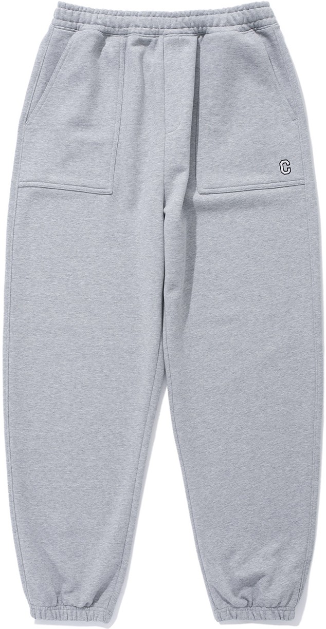 ★2023FW新作★KIRSH★DOODLE CHERRY CIRCLE LOGO JOGGER PANTS KIRSH Doodle Cherry Circle Logo Jogger Pants Melange Gray