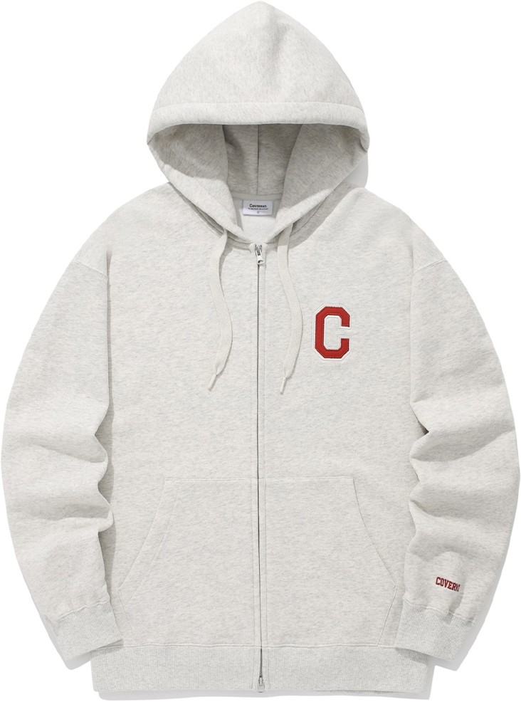 パーカー・フーディ COVERNAT C Logo Hoodie Oatmeal Covernat Unisex C Logo Hoodie Zipup Oatmeal | Hooded for
