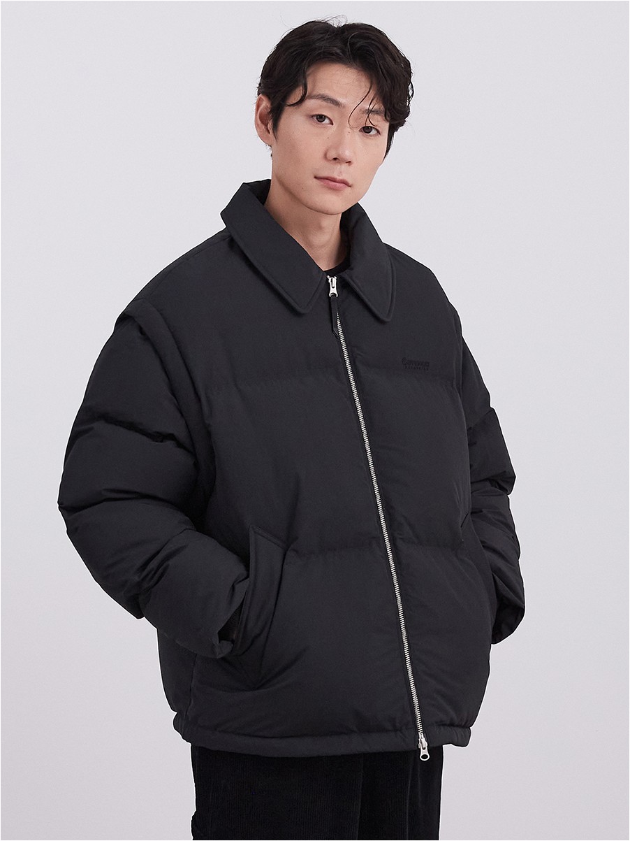 Covernat Unisex RDS Detachable Collar Down Short Puffer