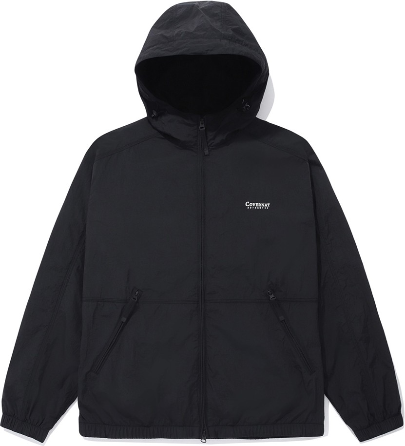 8seconds Color Nylon Hoodie Zipup Outer Black | Hooded for