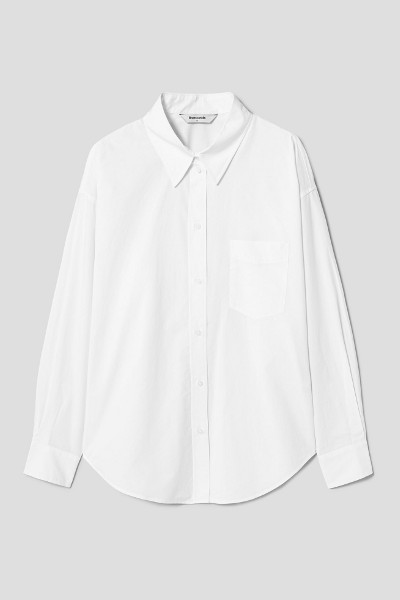depound oversized shirt カラー skyblue 韓国 Mind Bridge Unisex JHI Oxford Oversized Shirt | Collared