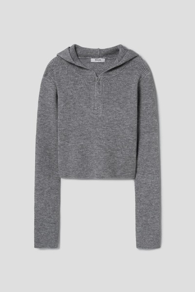 8seconds V Neck Volume Pullover Gray | V-Neck for Women