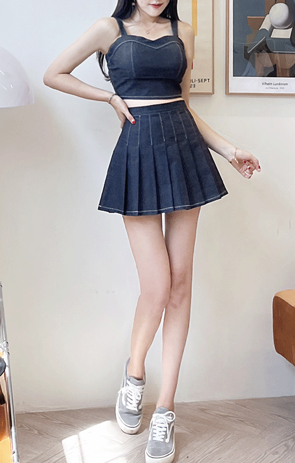 BLANC-CHIC Shirring Wrap Long Skirt | KOODING