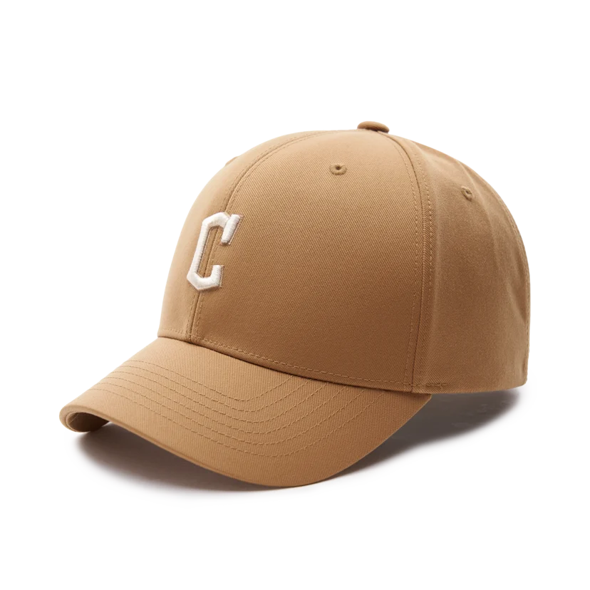 ★MLB Korea★ Basic small logo unstructured ball cap CLE DBr ◇MLB Korea◇ Basic small logo unstructured ball cap CLE DBr