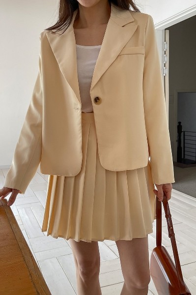 KIRSH Collection Cut Off Blazer Jacket Brown | Jackets for
