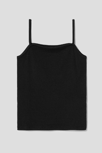 Matin Kim Damage Knit Zip Up Tube Top In Sky | Tank Tops