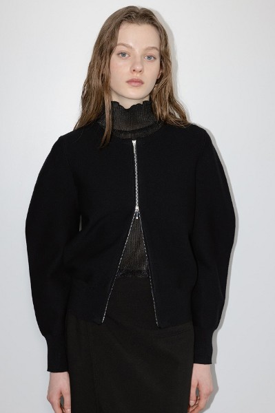 試着のみ【(NEW)MIX COLLARED CARDIGAN】サイズ0(M) 試着のみ【(NEW)MIX COLLARED CARDIGAN】サイズ0(M)