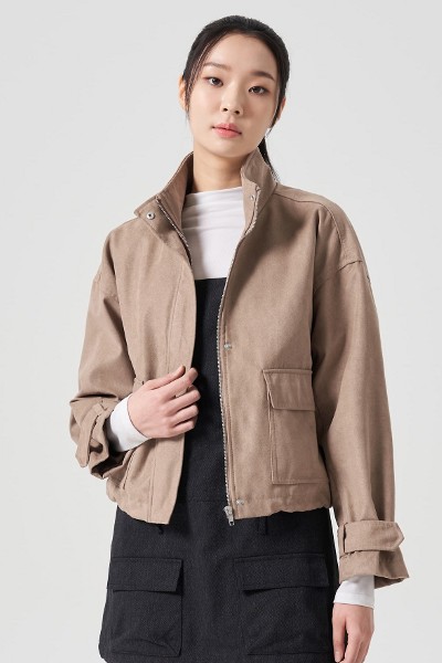 ★韓国の人気★【COVERNAT】★DENIM SHORT MA-1 JACKE.T★ Covernat Unisex Track Jacket Black | Jackets for Women | KOODING