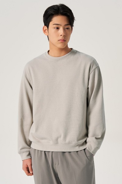 スウェット・トレーナー COVERNAT Box Authentic Man to Man Light Blue Covernat Unisex Small Authentic Logo Sweatshirt Blue