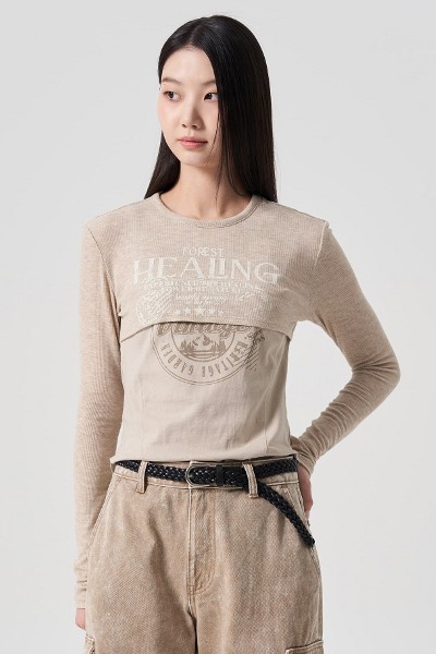 Matin Kim Matin Shade Logo Crop Top In Sky | Basic Tees for