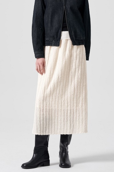 SPAO Flower Belted Long Skirt | A-Line for Women | KOODING