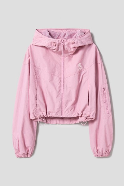 KIRSH Cherry Hoodie Woven Anorak Ivory | Hooded for Women