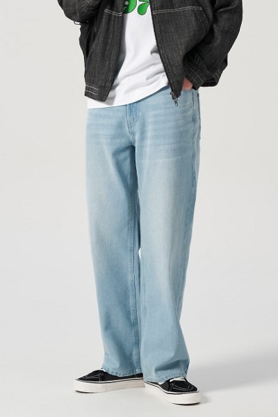 Covernat Denim Cargo Jogger Pants Black | Relaxed for Men