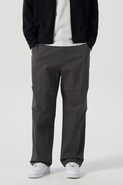 STYLEMAN Pintuck Wide Slacks | Chinos for Men | KOODING