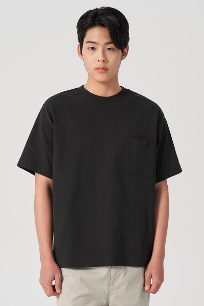 Tシャツ・カットソー COVERNAT Woven Mix T-Shirt Black Covernat Unisex Woven Mix Tee Shirt Black | Crewneck for Men