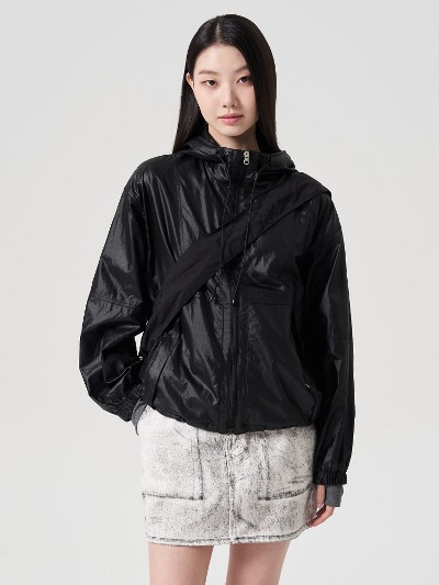 アウターその他 KIRSH Cherry Hooded Woven Anorak Gray Charcoal KKRSCWT501M KIRSH Cherry Hoodie Woven Anorak Gray Charcoal | Hooded for