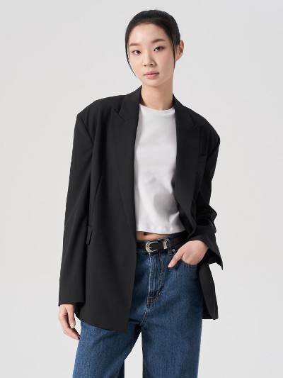 KIRSH Collection Cut Off Blazer Jacket Black | Jackets for
