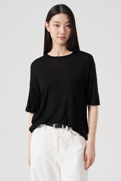 Tシャツ・カットソー COVERNAT Round Pocket T-Shirt Navy Basic Nylon Pocket T-Shirt Dark Navy - Covernat | 60