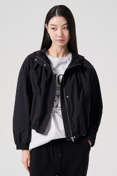 KIRSH Cherry Hoodie Windbreaker Ivory | Hooded for Women