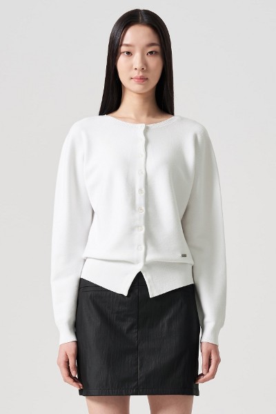 Matin Kim Button Bolero Knit Cardigan In Ivory | Cardigans