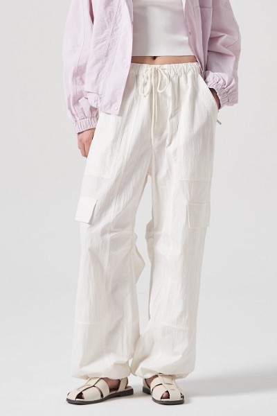 ＊韓国＊［VINVLE］Ribbon Dumble String Banding Pants 3color Designer fashion, Seoul-fully created | W Concept