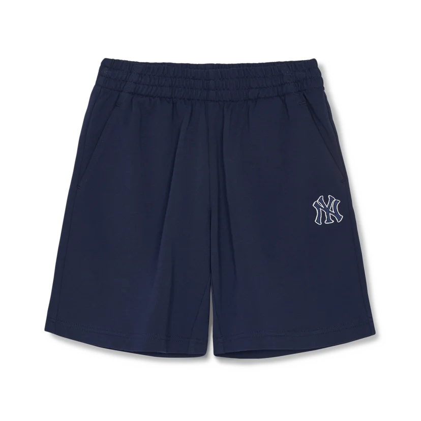 MLB Unisex Kids Monogram Woven Shorts NY Yankees Beige