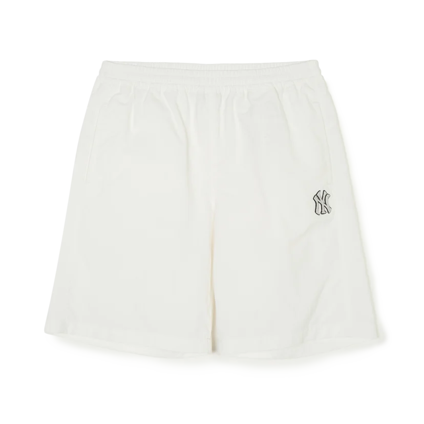 [MLB] Basic Cotton Touch Shorts ★大人気★ MLB Unisex Kids Basic Cotton Touch Woven Shorts NY Yankees