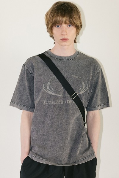 Tシャツ・カットソー COVERNAT Snowy Flow Logo T-Shirt Navy Covernat Unisex Snow Flow Logo Tee Shirt Navy | Graphic Tees