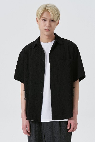 【KOOLOSET】Mood Wrinkle Half Shirt ba7961b5535070eaa60a23d488b06b