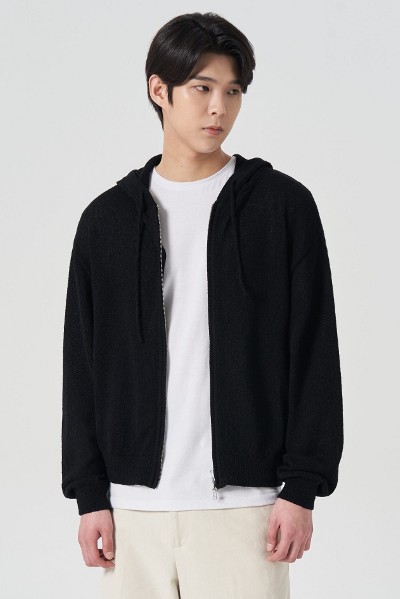 [COVERNAT]★COVERNAT X BLACK YAK Fleece Full Zip-up Jacket Covernat Unisex Black Yak Fleeced Full Zipup Jacket Navy