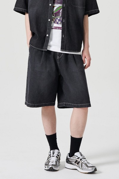 COVERNATのDenim Cargo Shorts 全2色 Denim Cargo Shorts Blue - Covernat | 60% - Asian Fashion