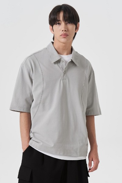 Covernat Unisex Open Collar Pocket Tee Shirt White | Polos