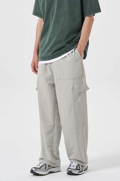 ◆ojos◆ Mesh Parting Nylon Pants Ivory 24HS-PT01-IV OJOS | Mesh Parting Nylon Pants - 여름철 최적 팬츠