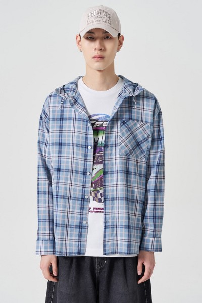 8seconds Oversized Spring Color Check Shirt Black | Plaid