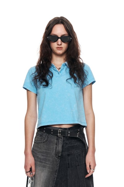 Kodak Apparel Hot Summer Crop Short Sleeve Tee Shirt Green